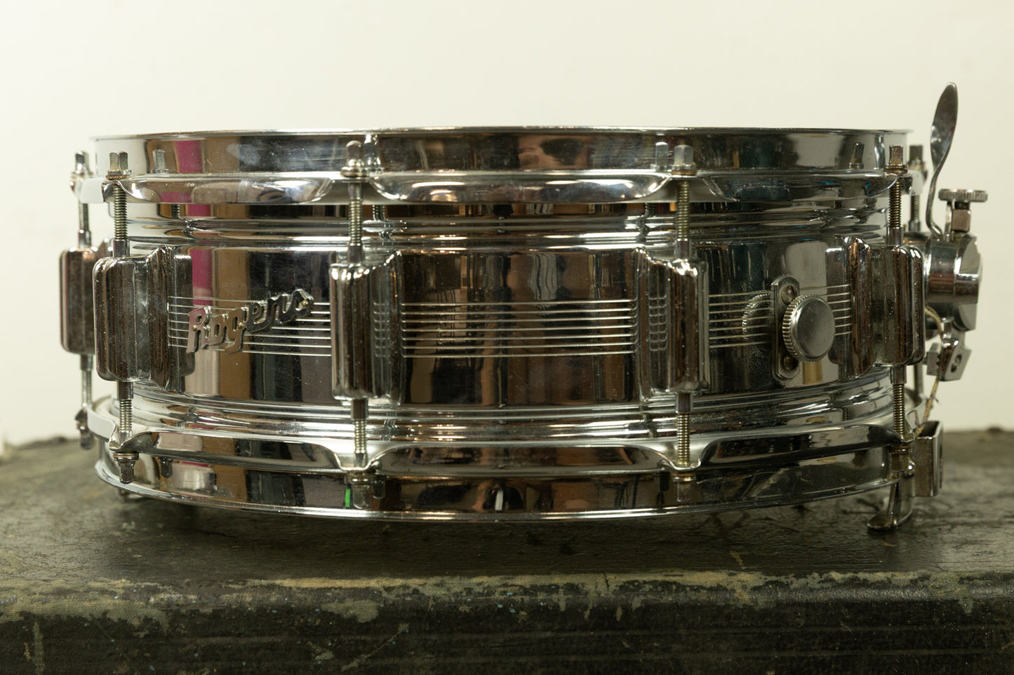 1960s Rogers 5x14 7-Line Dynasonic Snare Drum #6813