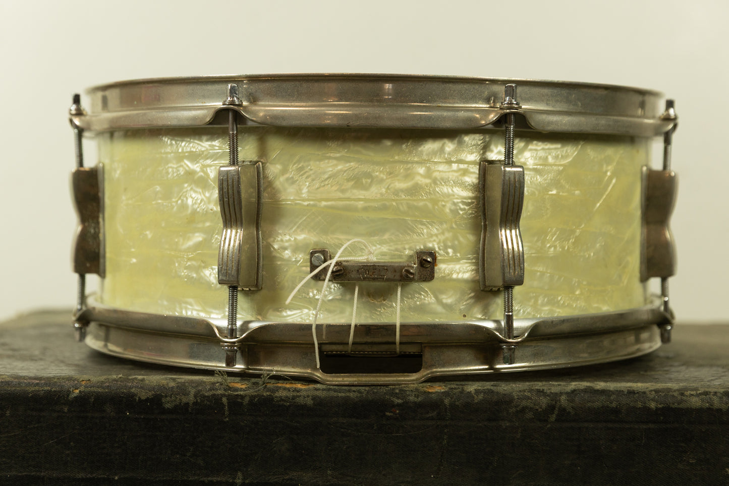 1950s 5x14 WFL White Marine Pearl "Super Classic" Snare Drum