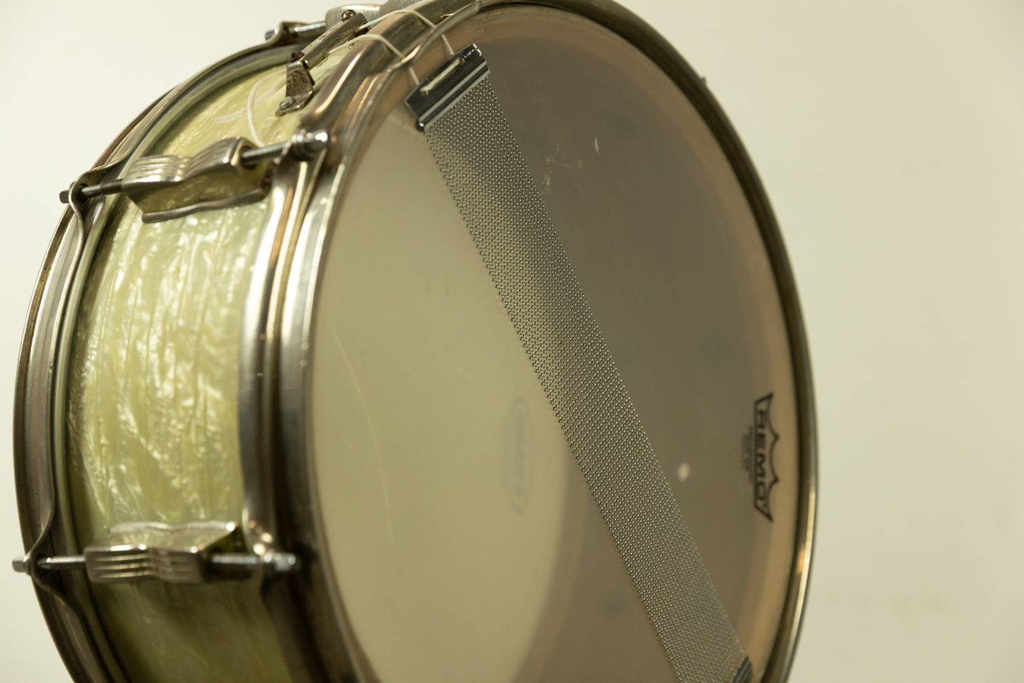1950s 5x14 WFL White Marine Pearl "Super Classic" Snare Drum