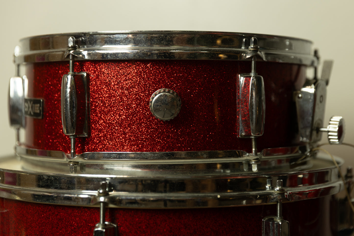 Vintage Dixie Red Sparkle Drum Set 12x18 8x12 16x16 and 5x13