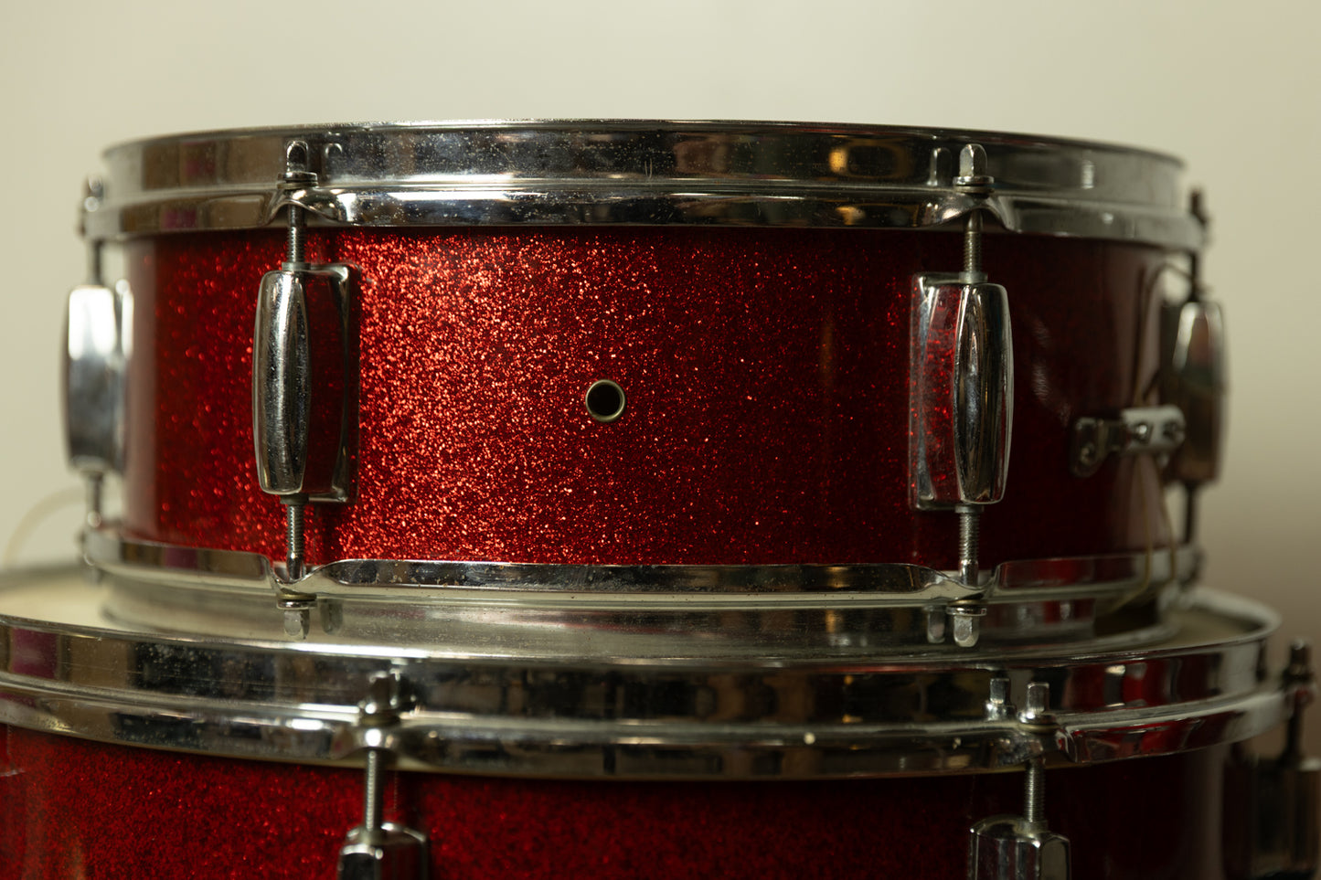 Vintage Dixie Red Sparkle Drum Set 12x18 8x12 16x16 and 5x13