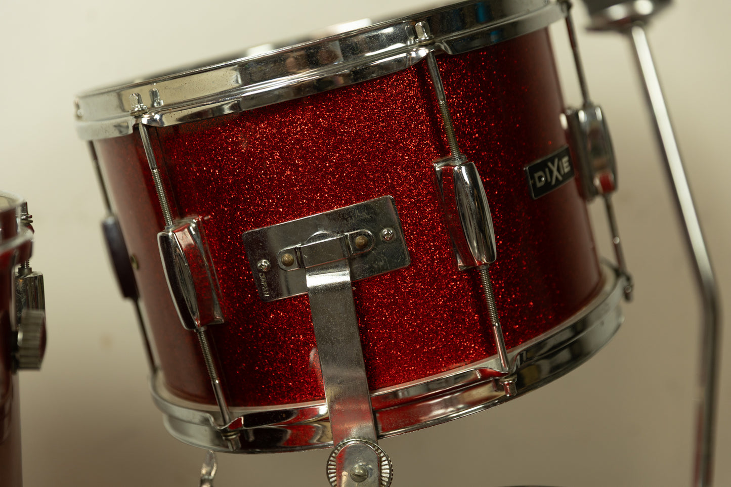 Vintage Dixie Red Sparkle Drum Set 12x18 8x12 16x16 and 5x13