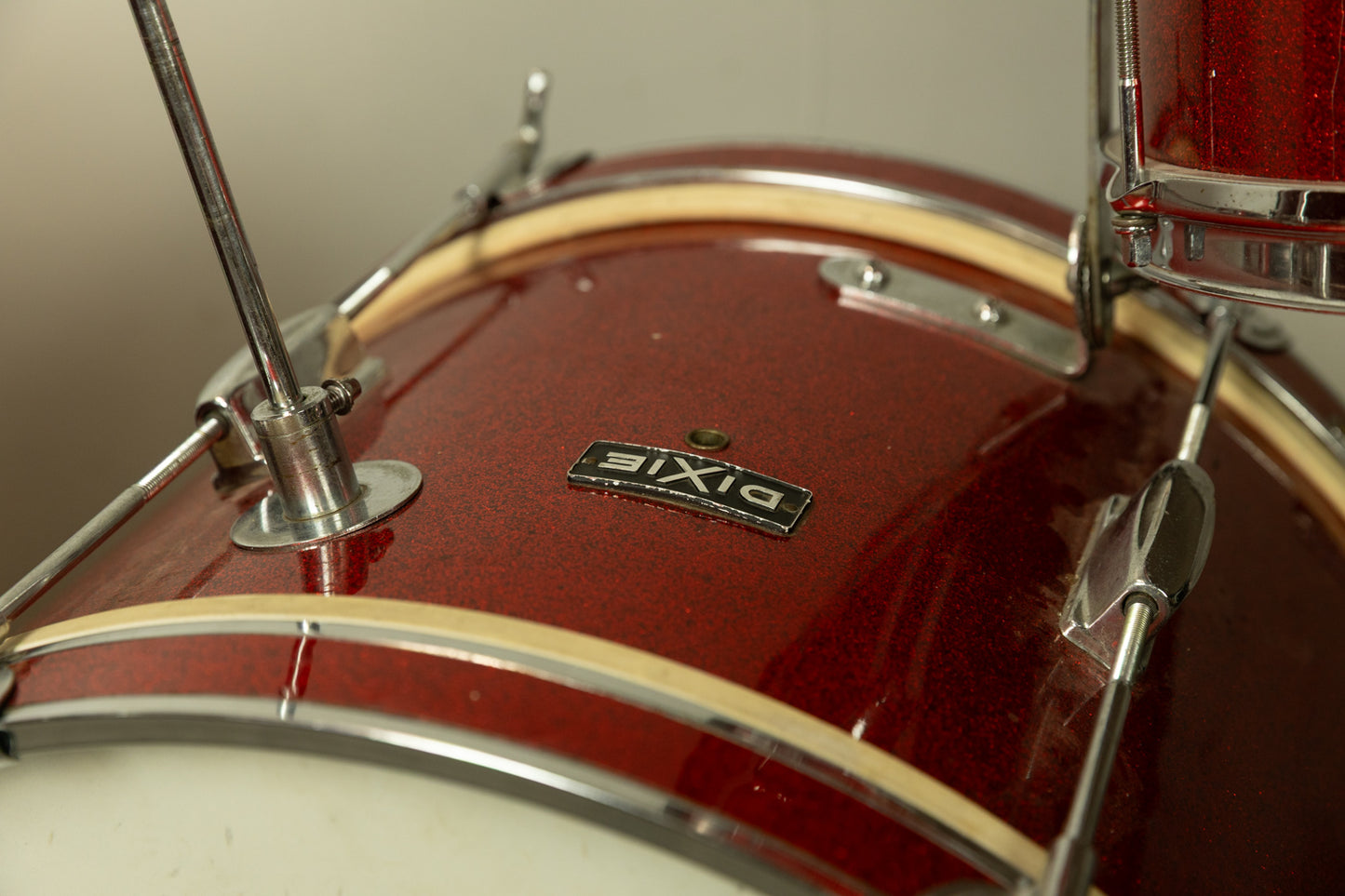 Vintage Dixie Red Sparkle Drum Set 12x18 8x12 16x16 and 5x13