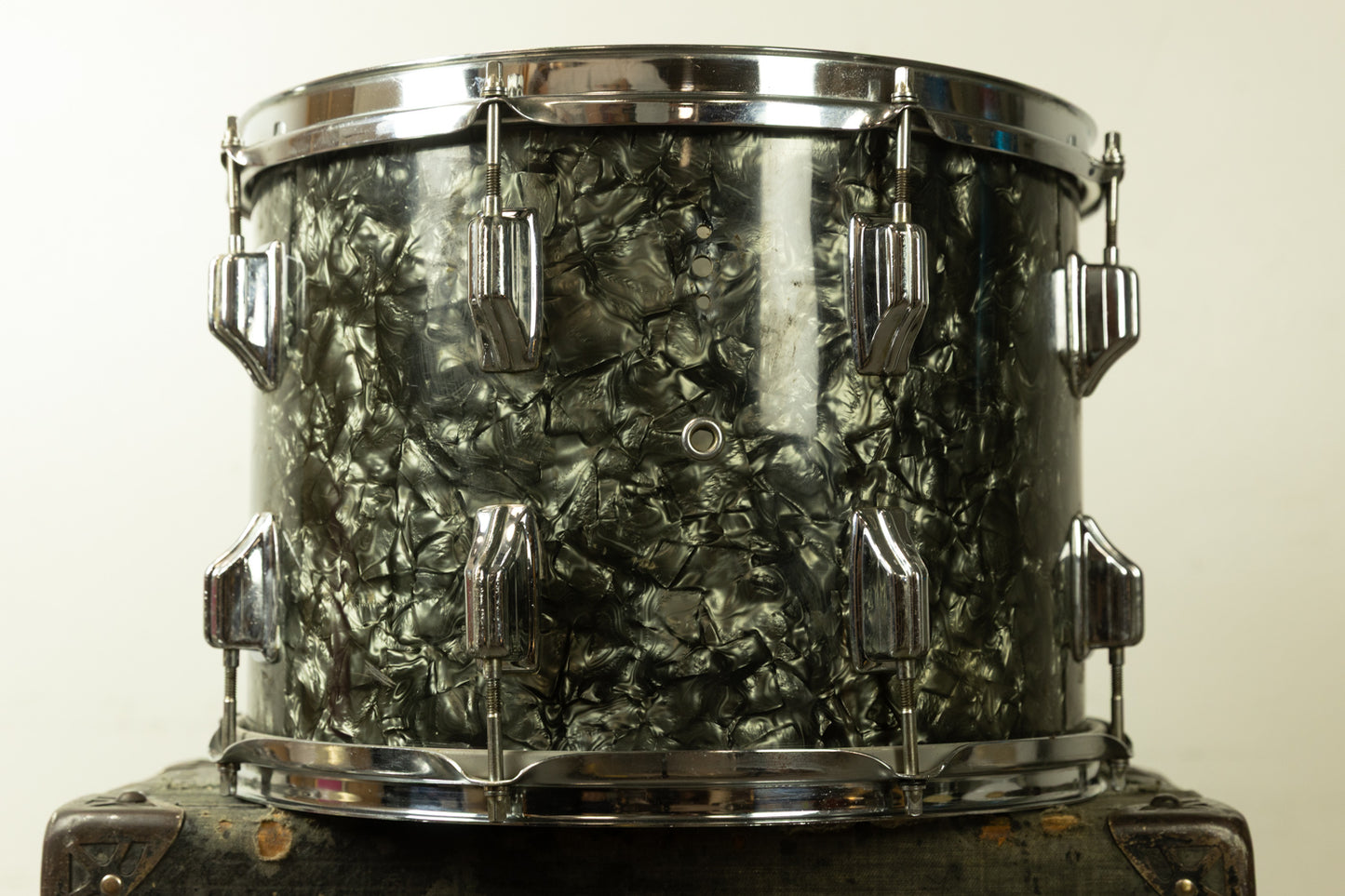 1970s Rogers 10x14 Black Diamond Pearl Tom