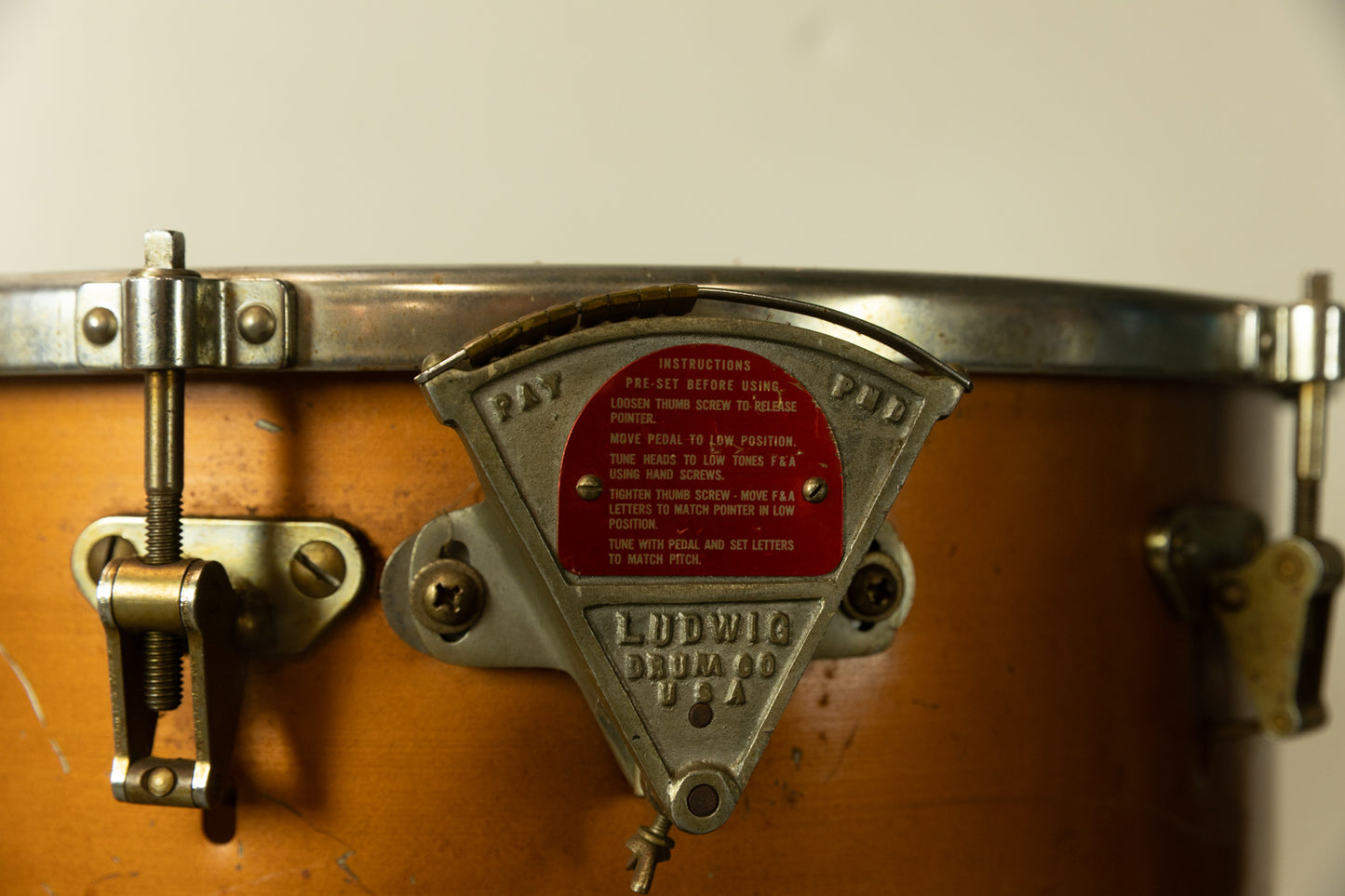 Vintage Ludwig 20" Machine Timpani