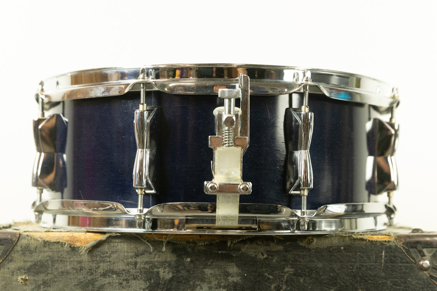 1990s Yamaha 5x14 Stage Customer Blue Lacquer Snare Drum