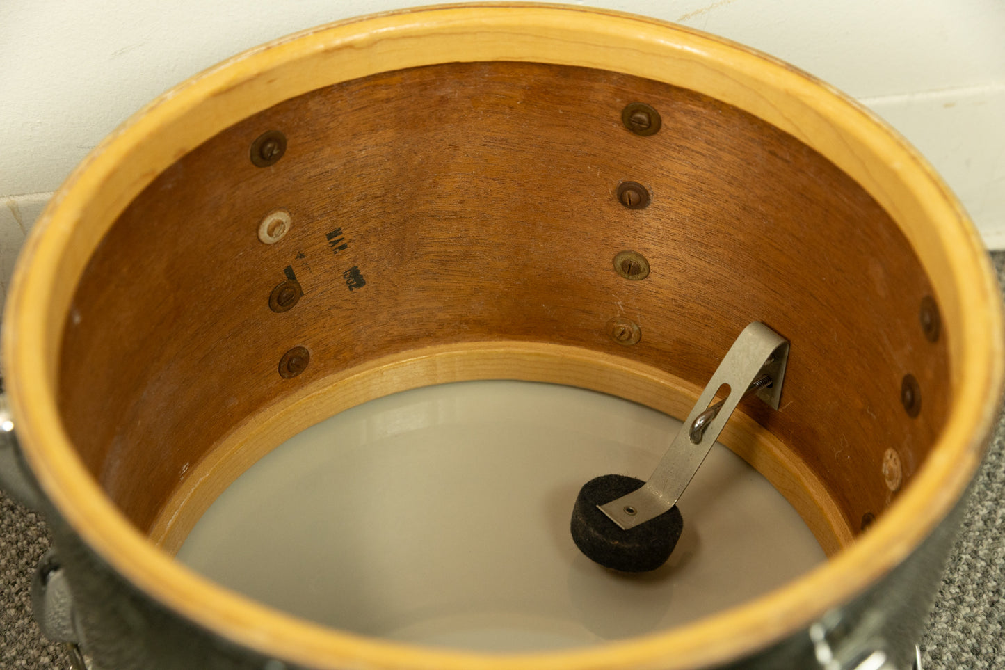 1962 Slingerland Black Diamond Pearl "Double Rail" Drum Set