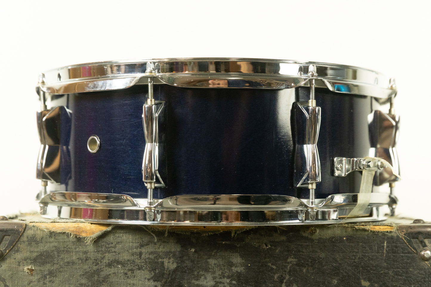 1990s Yamaha 5x14 Stage Customer Blue Lacquer Snare Drum