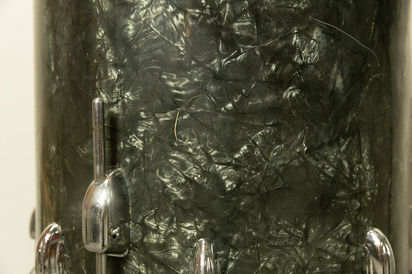 1962 Slingerland Black Diamond Pearl "Double Rail" Drum Set