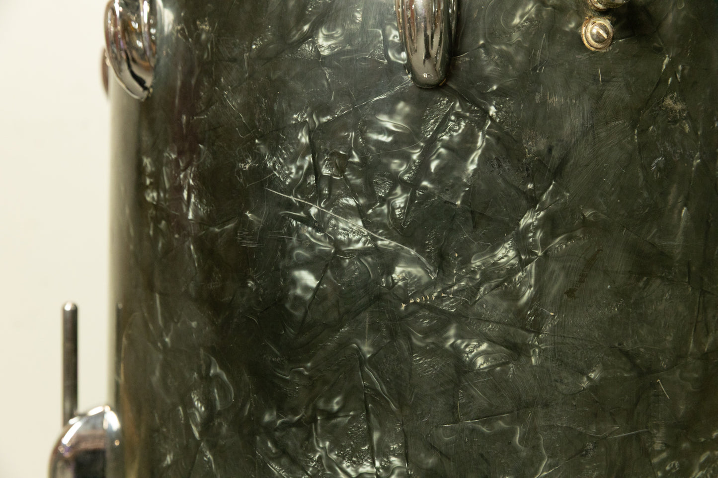 1962 Slingerland Black Diamond Pearl "Double Rail" Drum Set