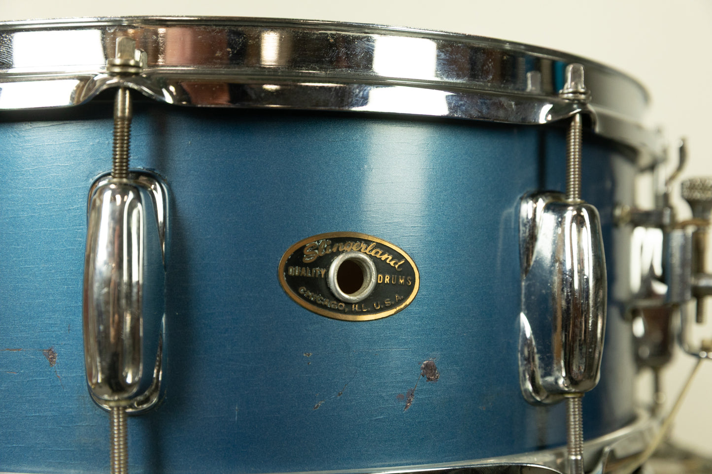 1950s Slingerland 5x14 "Pelham Blue" Student Radio King Snare Drum