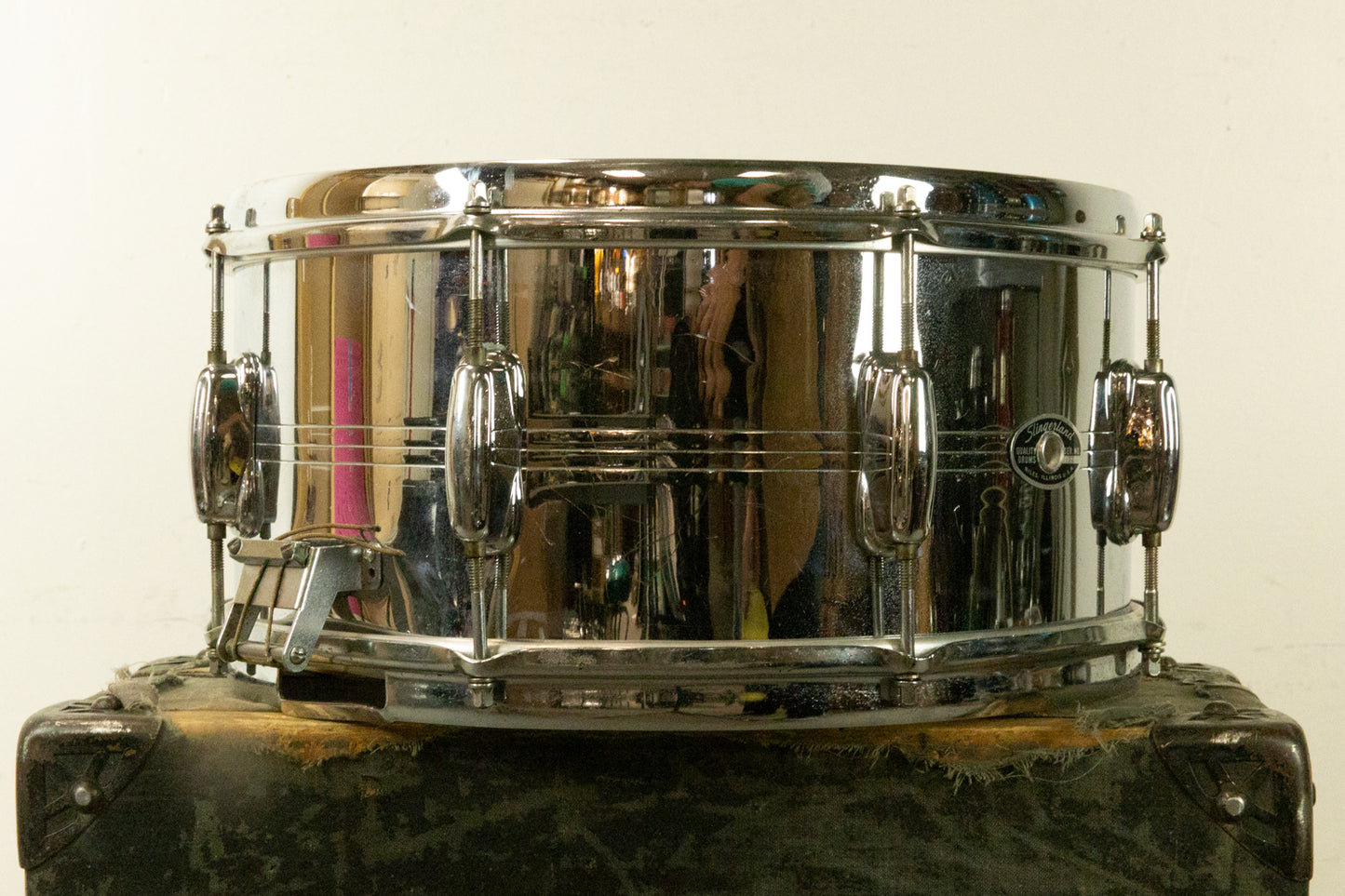 1970s Slingerland 6.5x14 Sound King Snare Drum
