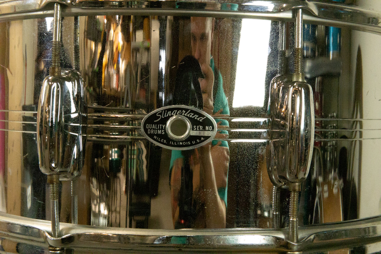 1970s Slingerland 6.5x14 Sound King Snare Drum