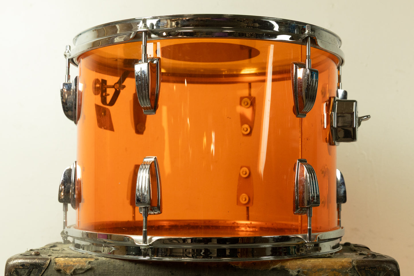 1970s Ludwig 10x14 Amber Vistalite Tom