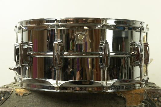 1980s Ludwig 6.5x14 LM402 Supraphonic Snare Drum