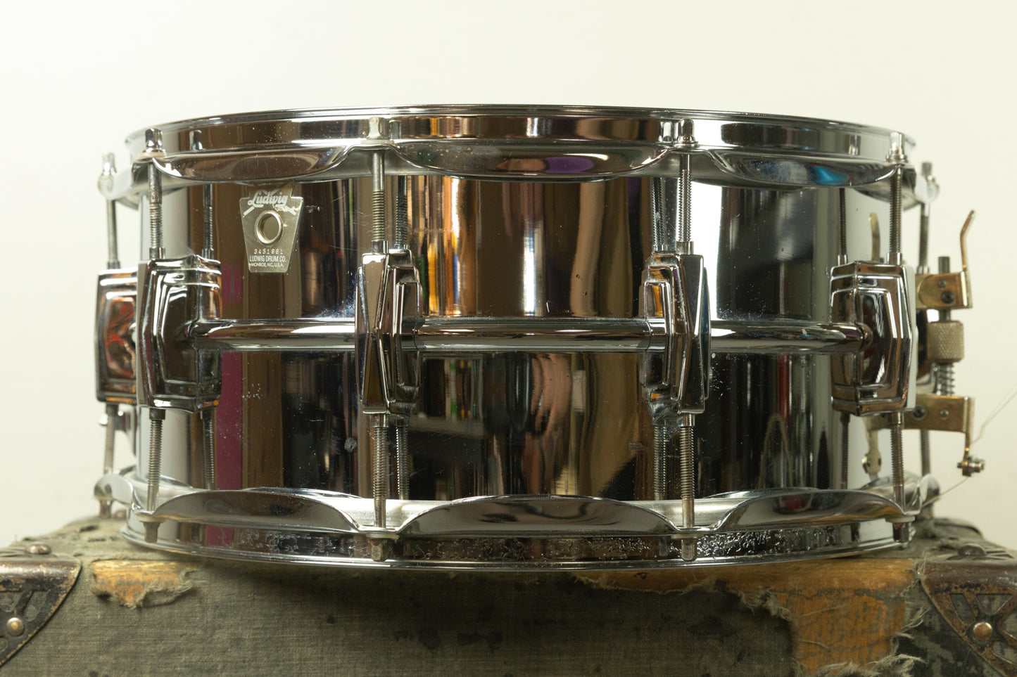 1980s Ludwig 6.5x14 LM402 Supraphonic Snare Drum