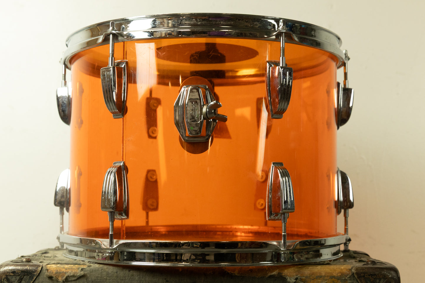 1970s Ludwig 10x14 Amber Vistalite Tom