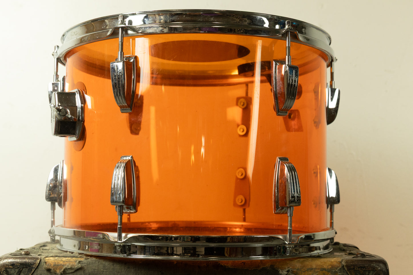 1970s Ludwig 10x14 Amber Vistalite Tom