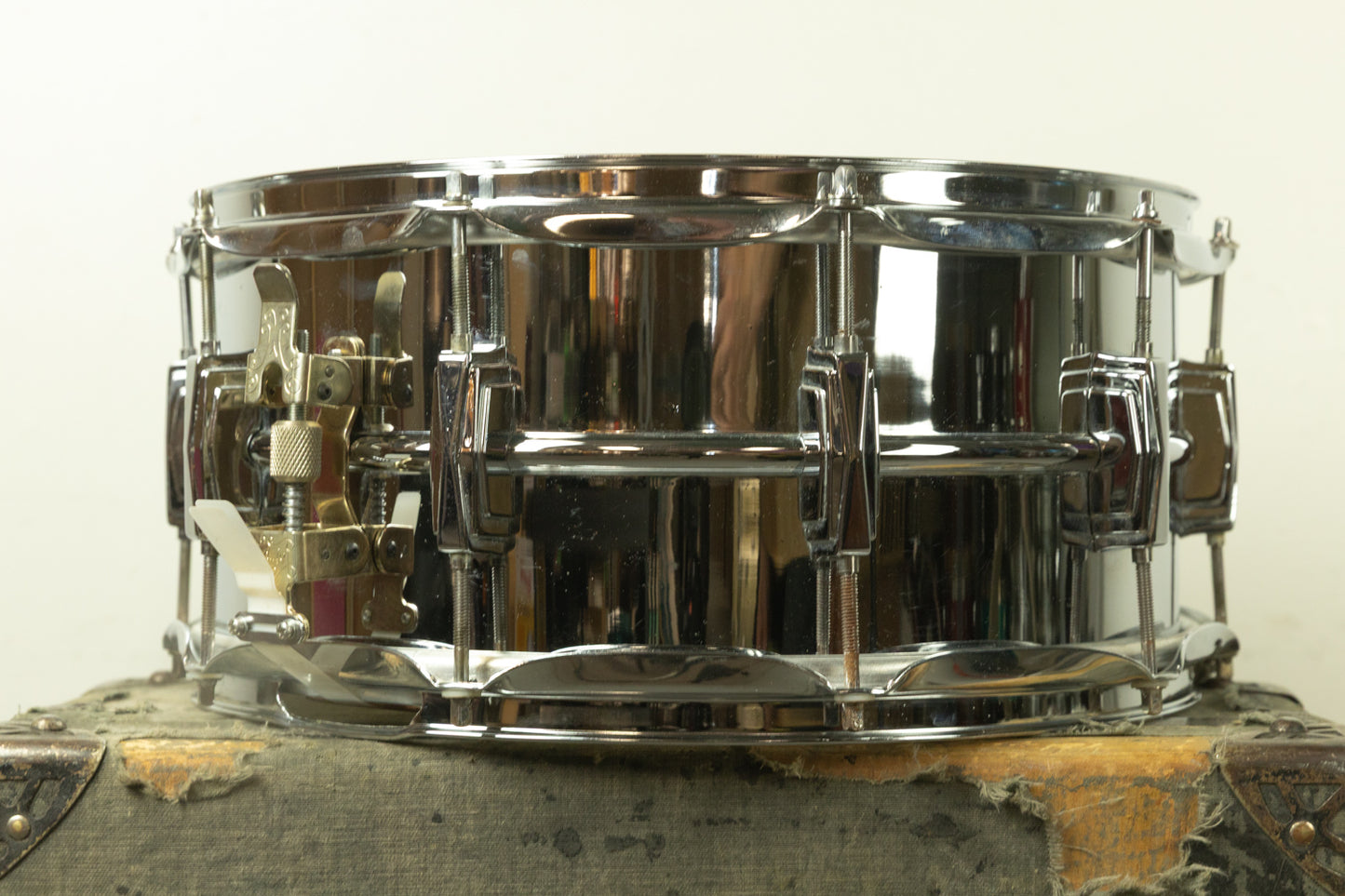 1980s Ludwig 6.5x14 LM402 Supraphonic Snare Drum