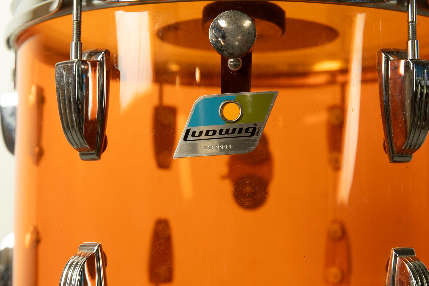 1970s Ludwig 10x14 Amber Vistalite Tom