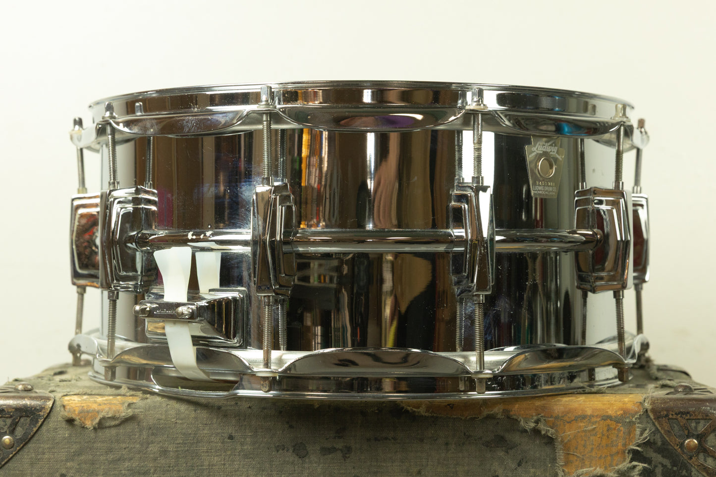 1980s Ludwig 6.5x14 LM402 Supraphonic Snare Drum