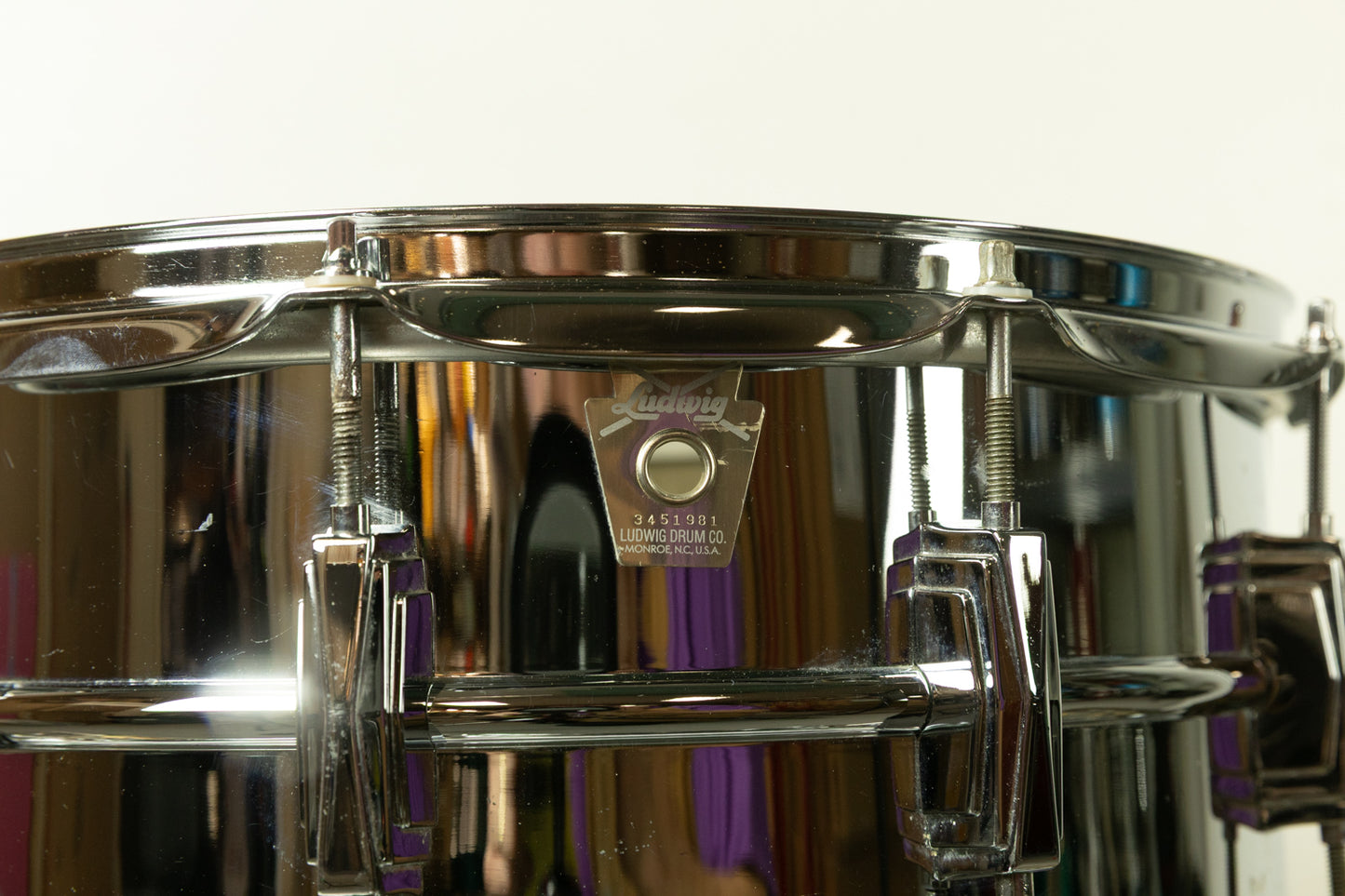 1980s Ludwig 6.5x14 LM402 Supraphonic Snare Drum