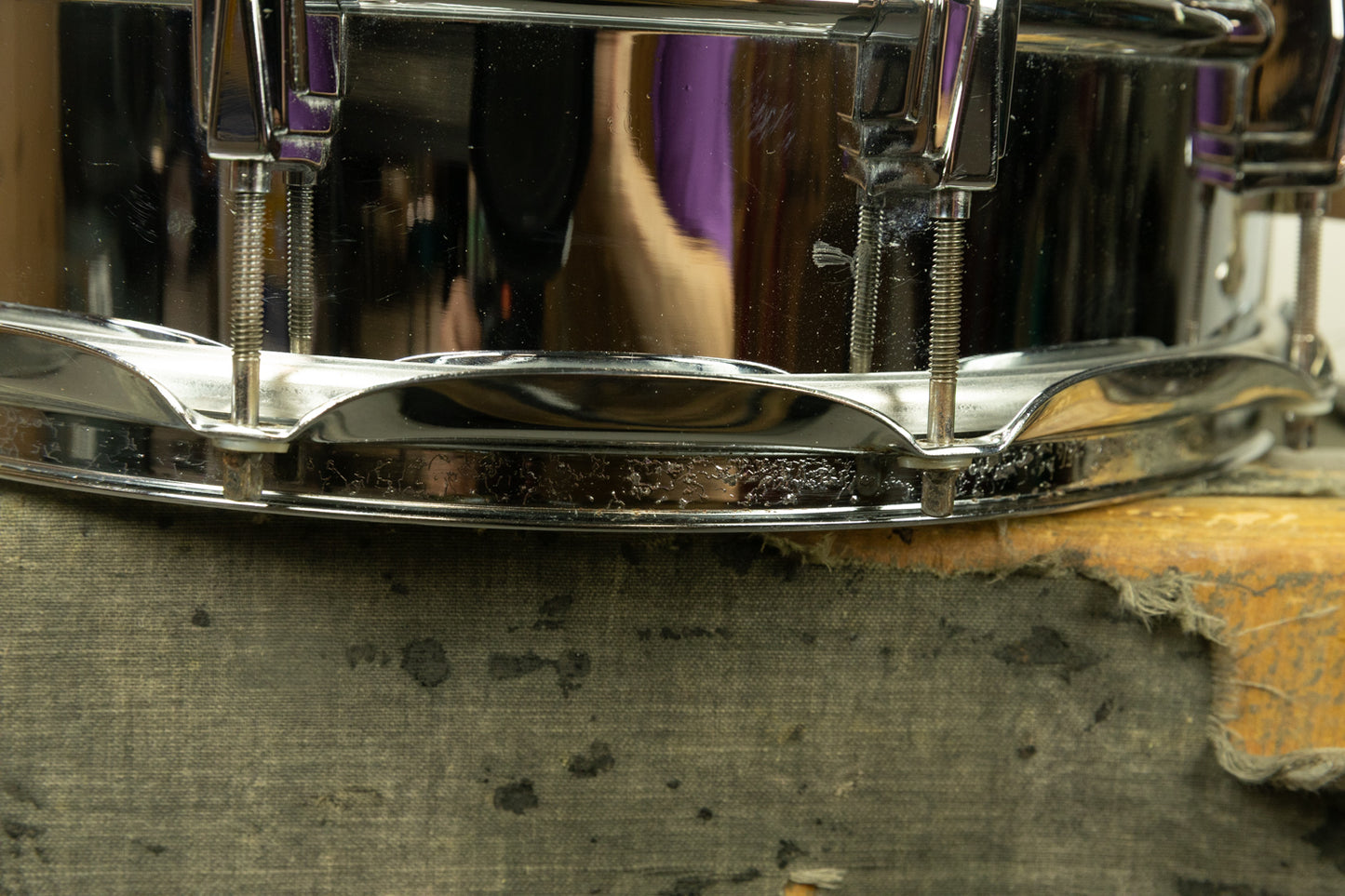 1980s Ludwig 6.5x14 LM402 Supraphonic Snare Drum