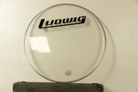 Ludwig 24" Clear Rocker Heavy Clear Bass Drum Head
