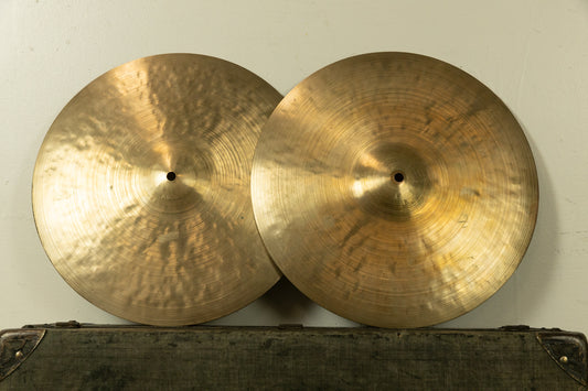 Vintage Zildjian 14" K Istanbul New Stamp Hi Hat Cymbals 938g 951g