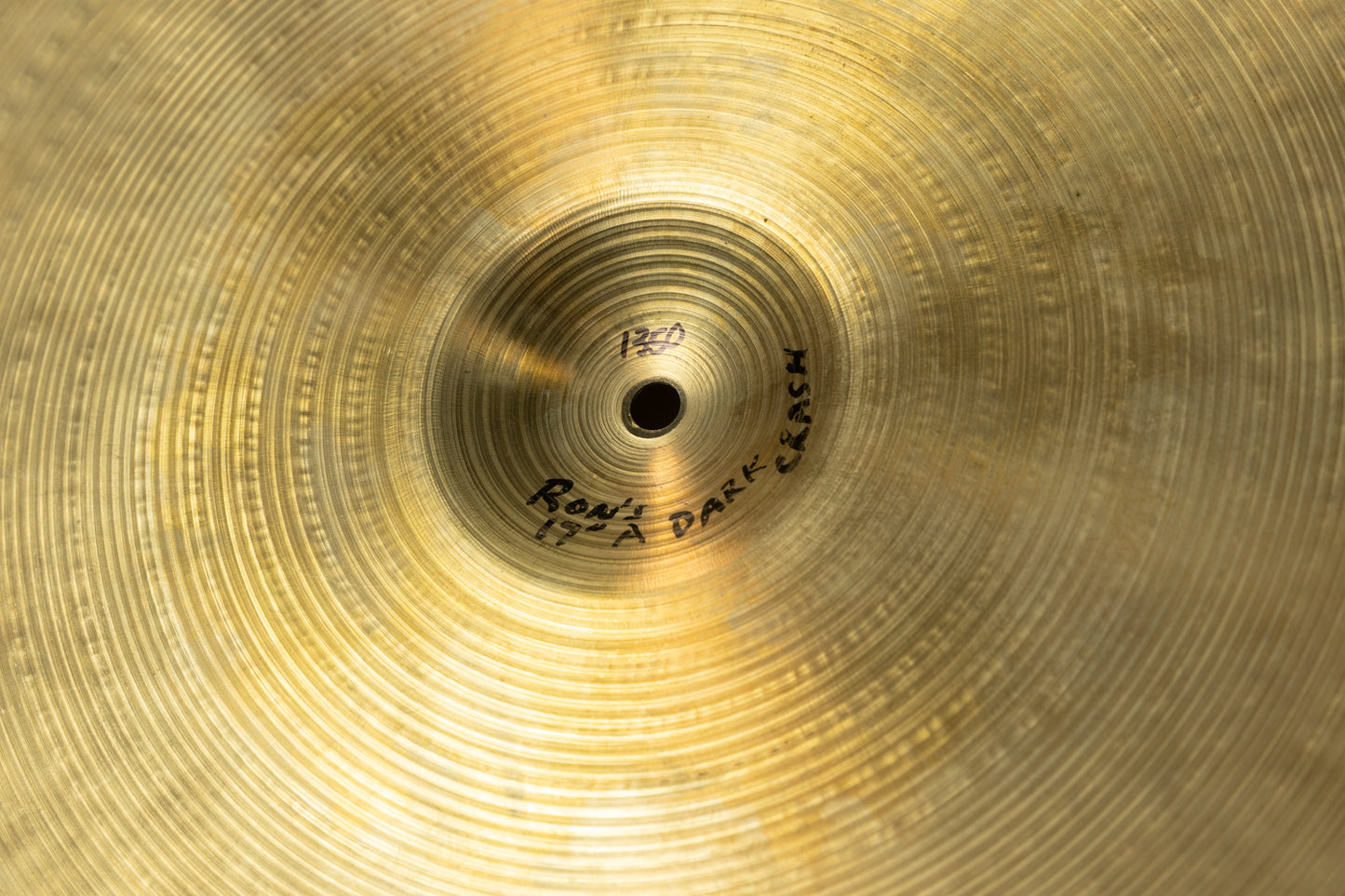 1970s Zildjian A 17" Thin Stamp Crash Cymbal 1350g