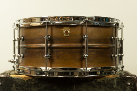 Ludwig 6.5x14 Raw Copperphonic Snare Drum