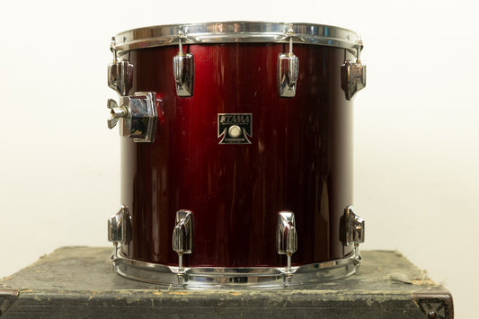 1980s Tama 13x14 Wine Red Imperialstar Tom