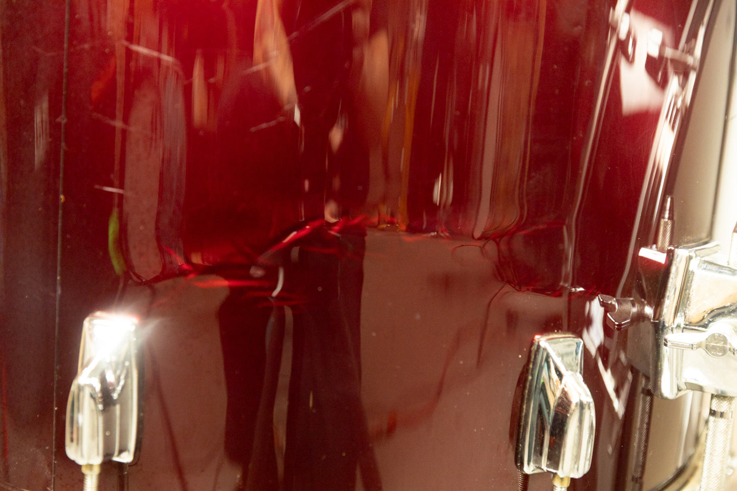 1980s Tama Imperialstar Wine Red 14x26 14x15 and 16x18 Drum Set