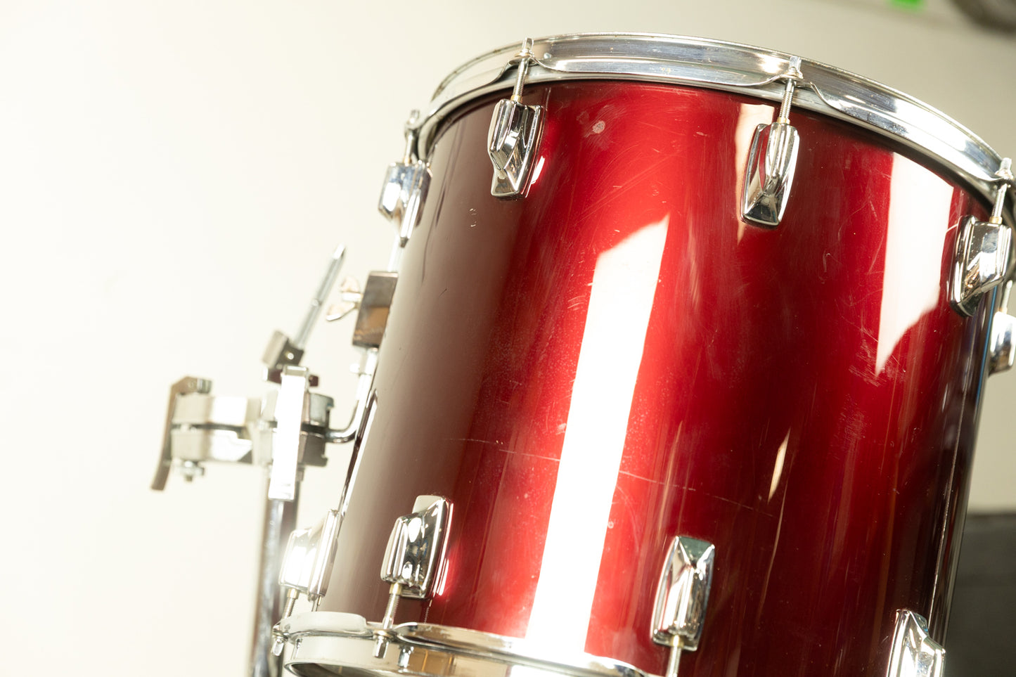 1980s Tama Imperialstar Wine Red 14x26 14x15 and 16x18 Drum Set