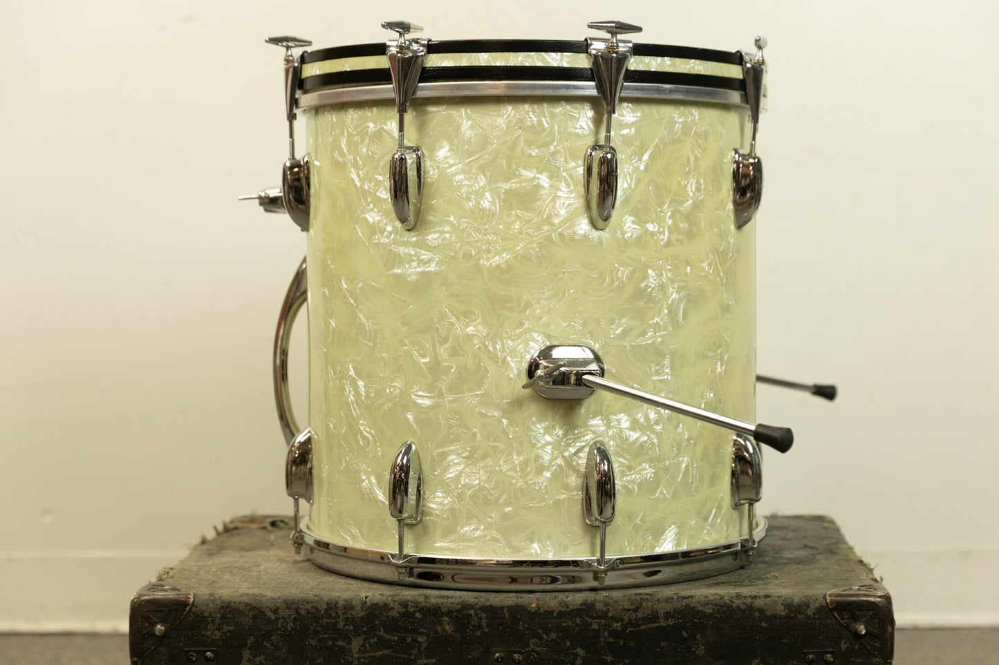 1960s Slingerland Cocktail Outfit White Marine Pearl Drum Set