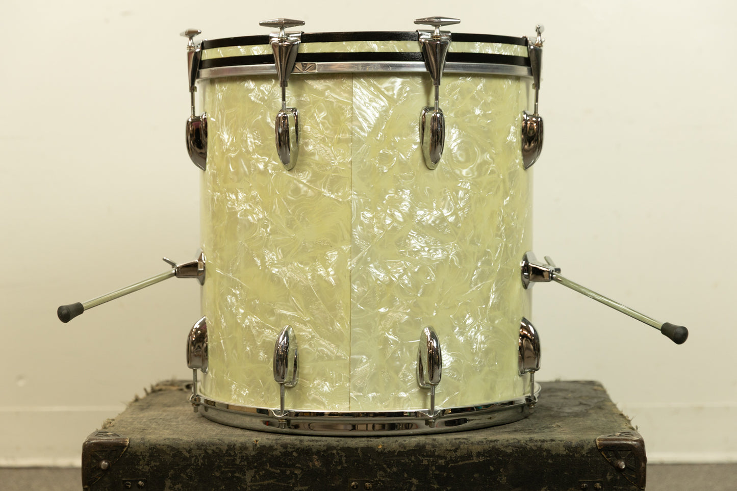 1960s Slingerland Cocktail Outfit White Marine Pearl Drum Set