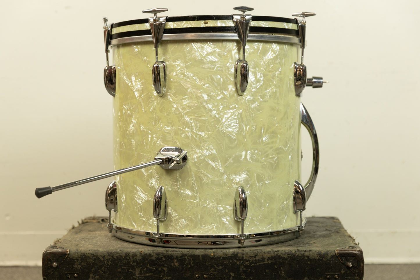 1960s Slingerland Cocktail Outfit White Marine Pearl Drum Set