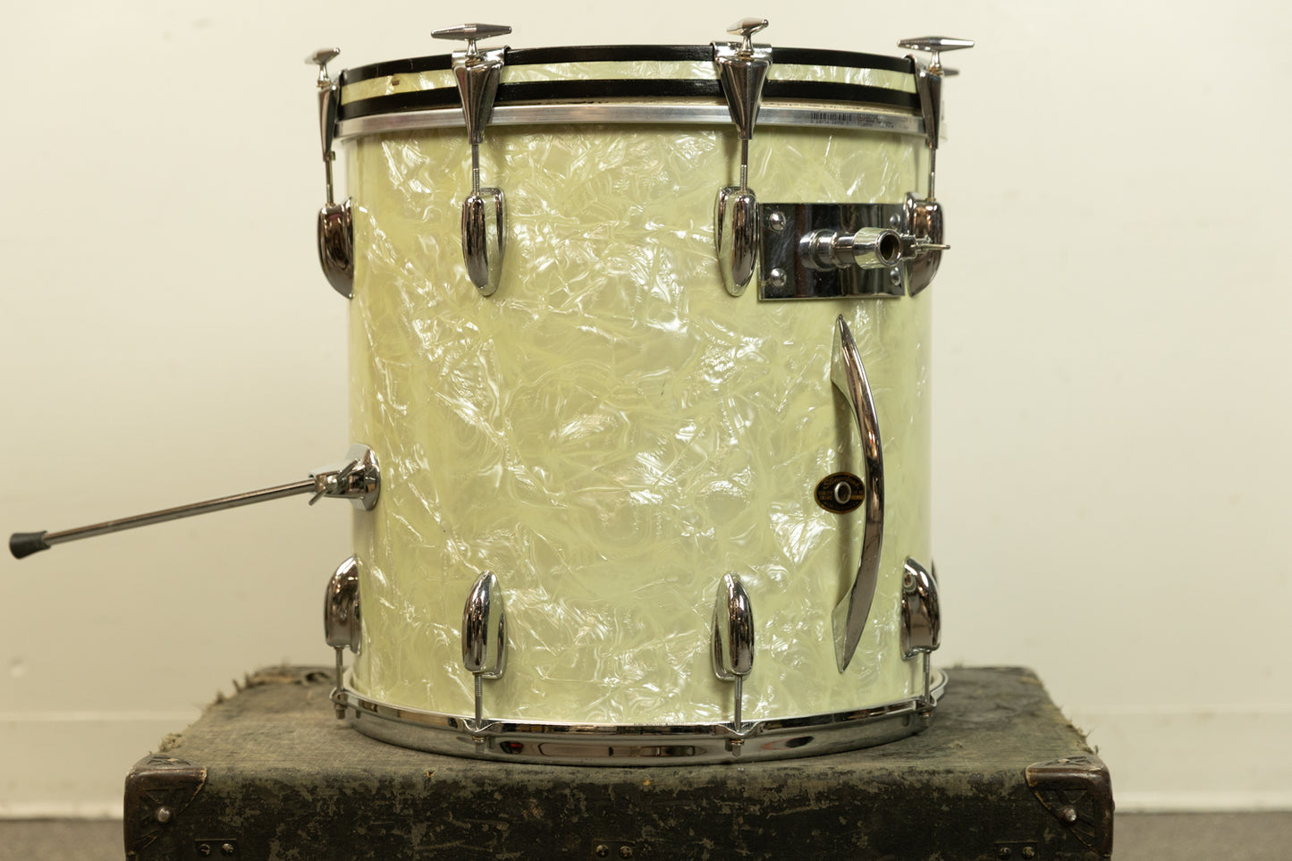 1960s Slingerland Cocktail Outfit White Marine Pearl Drum Set