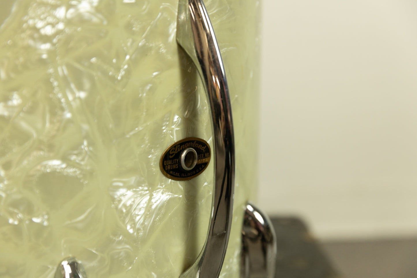 1960s Slingerland Cocktail Outfit White Marine Pearl Drum Set