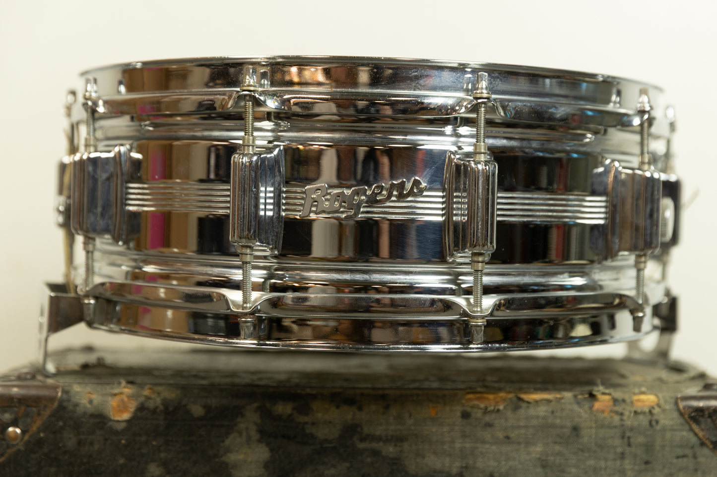Vintage Rogers 5x14 Metal Dynasonic Snare Drum