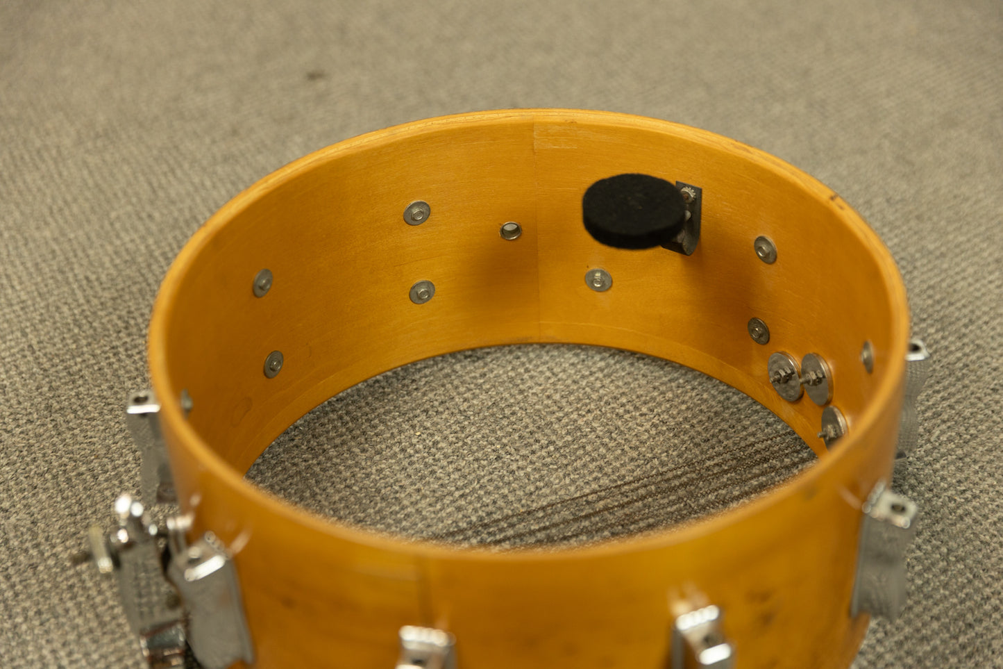 1970s Ludwig 6.5x14 Rock/Concert Natural Maple Wood Snare Drum