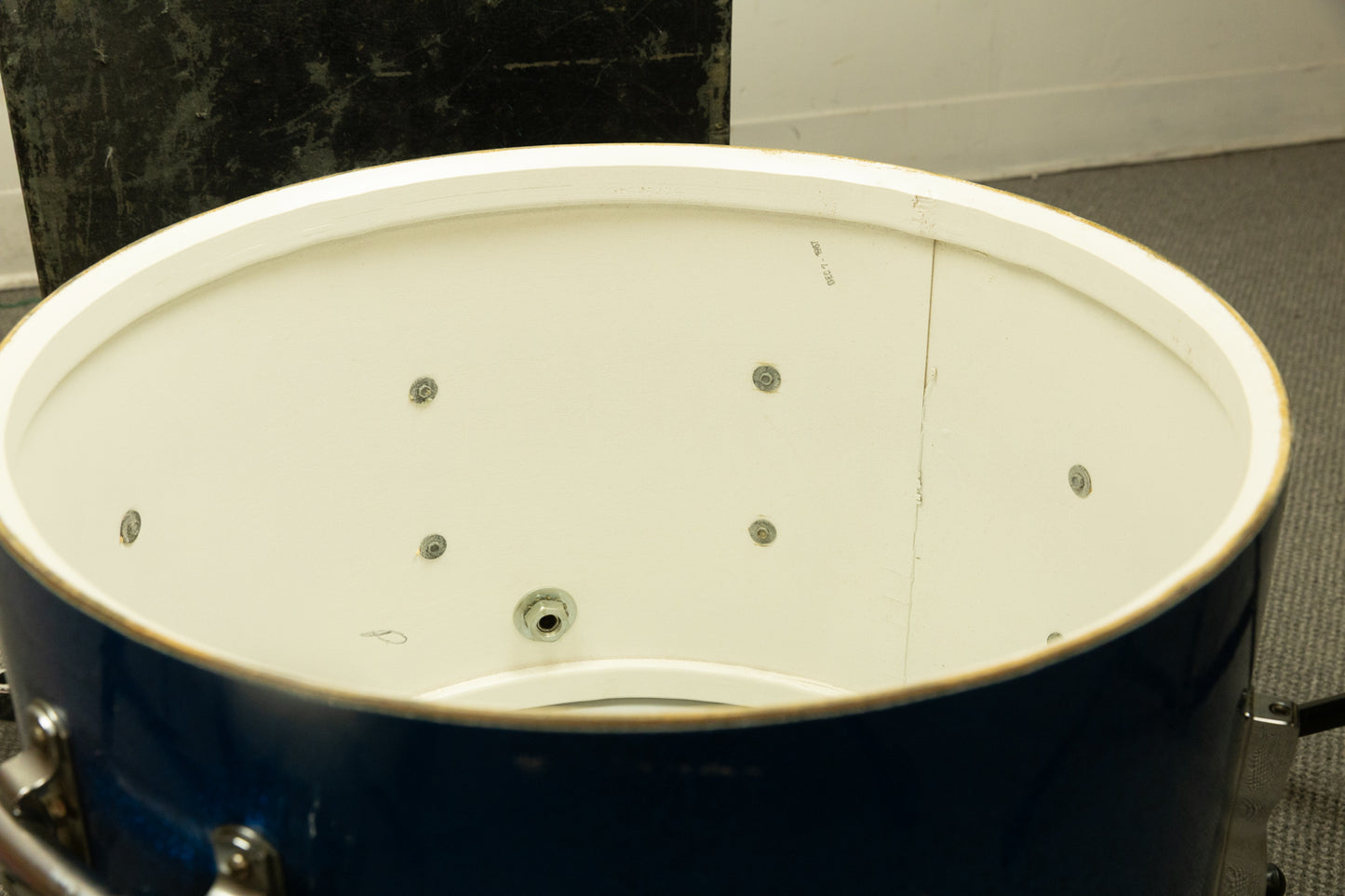 1960s Ludwig Blue Sparkle 14x20 8x12 and 16x16 Drum Set