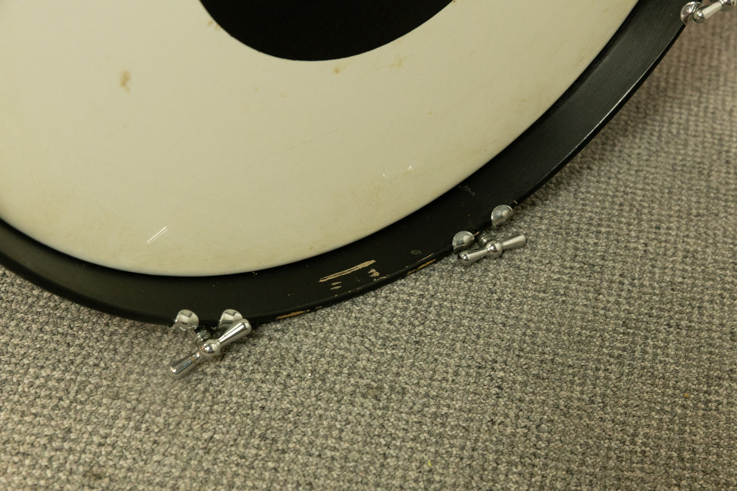 1960s Ludwig Blue Sparkle 14x20 8x12 and 16x16 Drum Set