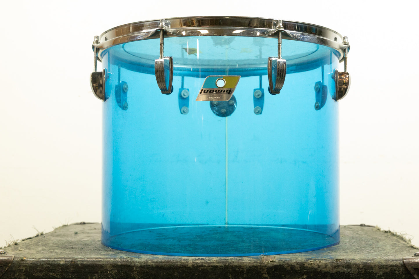 1970s Ludwig 12x15" Blue Vistalite Tom