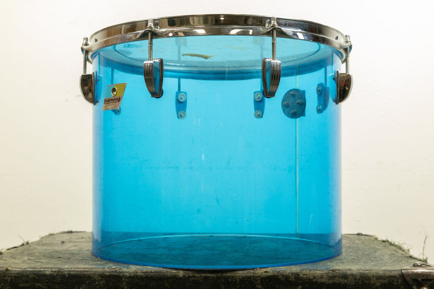 1970s Ludwig 12x15" Blue Vistalite Tom