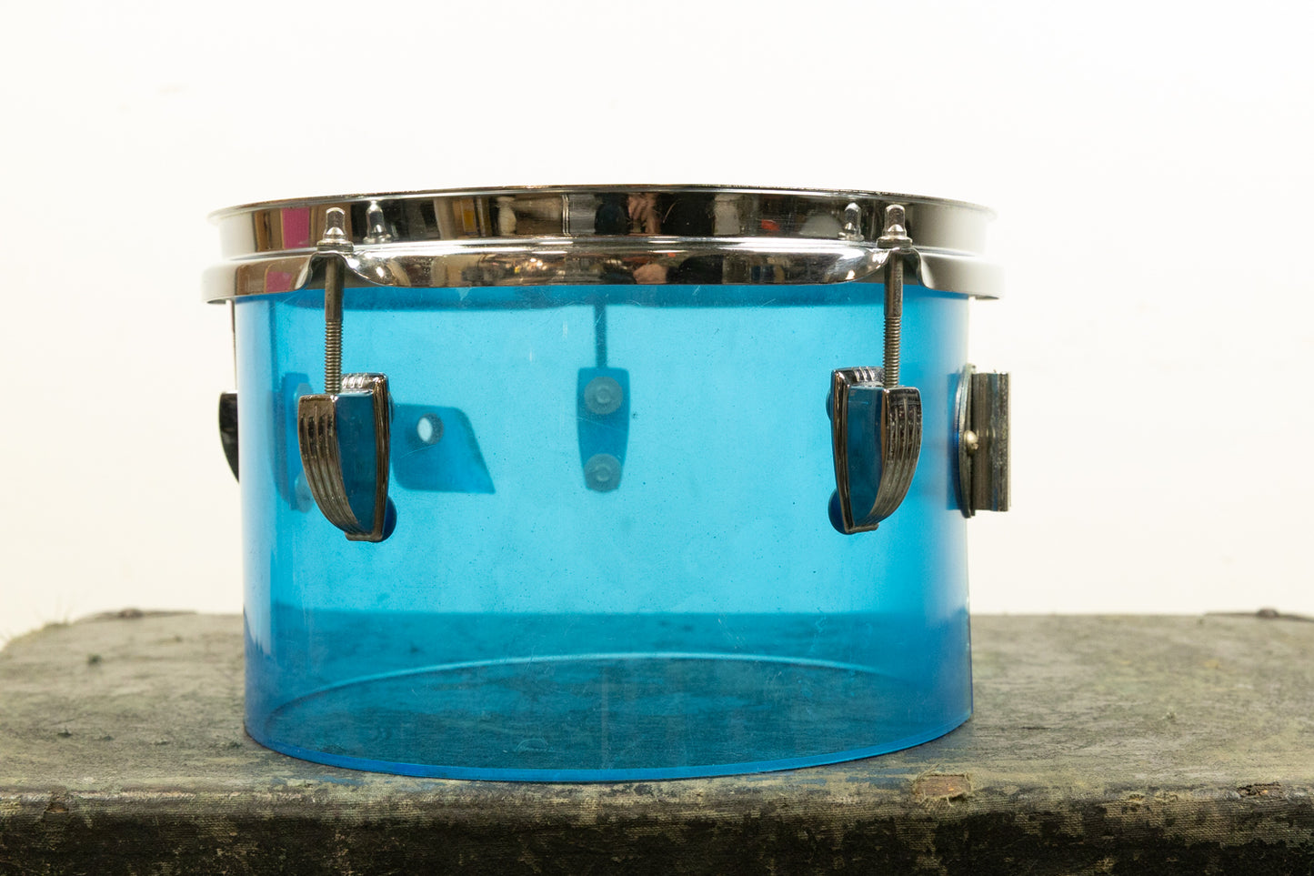 1970s Ludwig 6.5x10" Blue Vistalite Tom