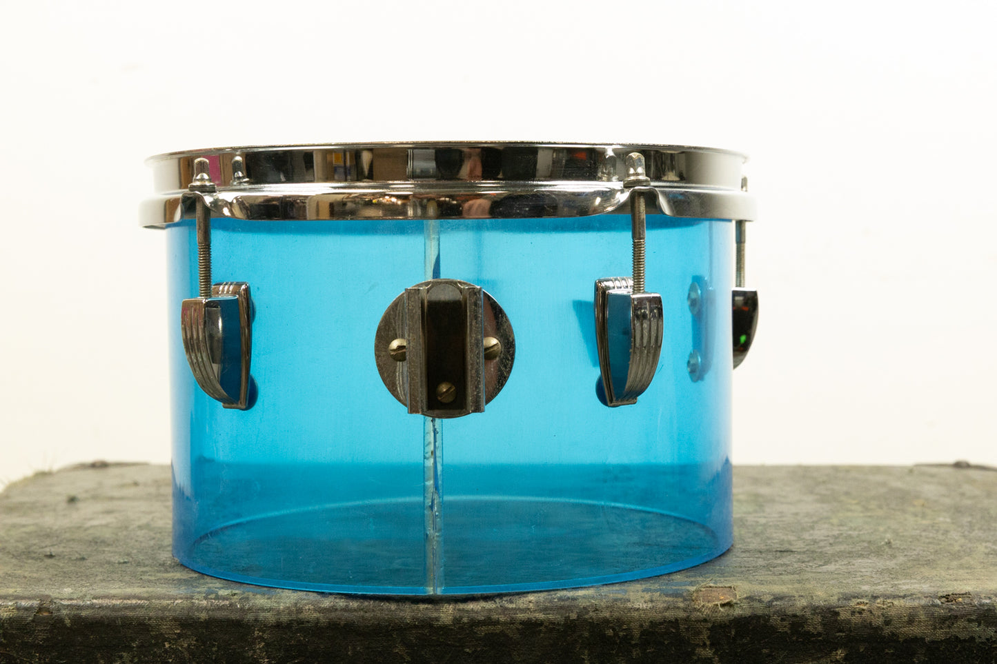 1970s Ludwig 6.5x10" Blue Vistalite Tom