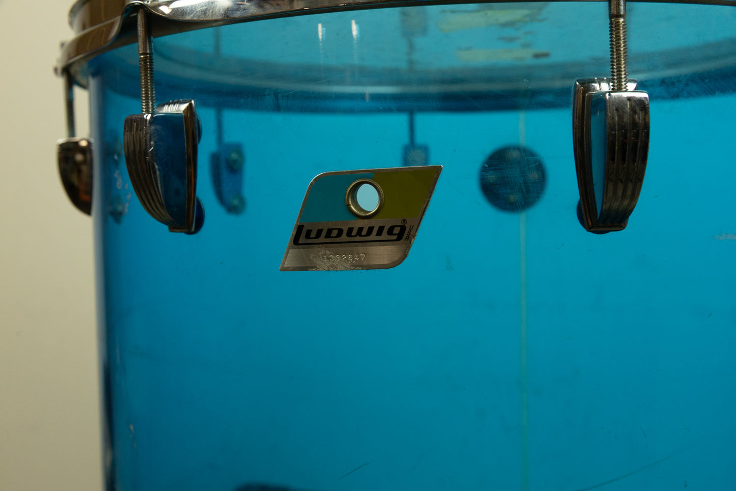 1970s Ludwig 14x16" Blue Vistalite Tom