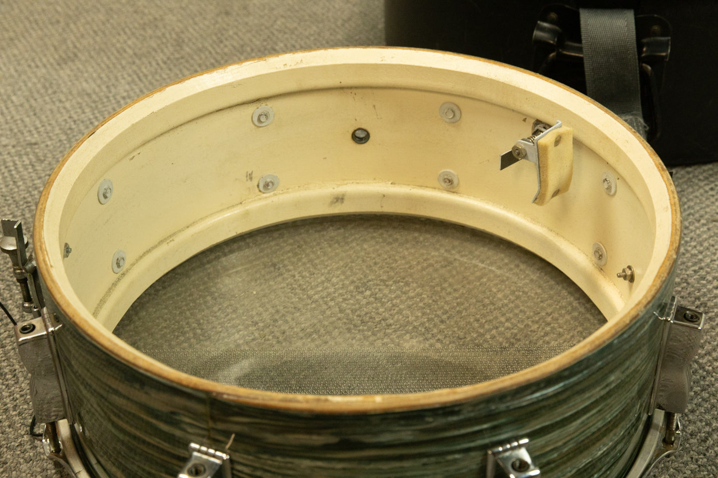 1960s Ludwig 5x14 Oyster Blue Jazz Festival Snare Drum