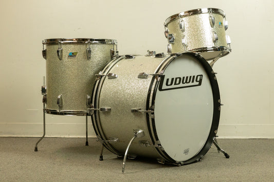 1970s Ludwig Silver Sparkle "Super Classic" Drum Set